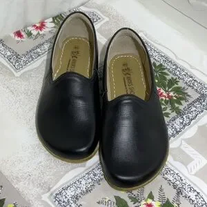 Anya's Shop Shoes New Black Leather Barefoot Anyas Loafers Sz